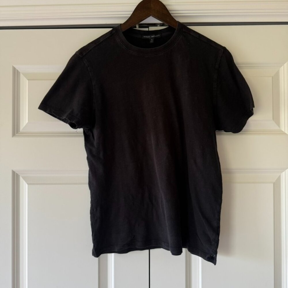Robert Barakett Faded Black Cotton T-Shirt – Size Small
